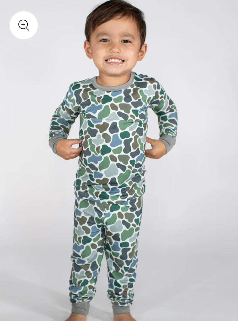 Pebble Camo 2pc Pajamas Kids
