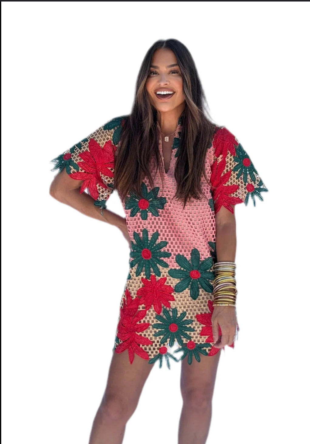 Lulu Sedona Dress-Red Florals