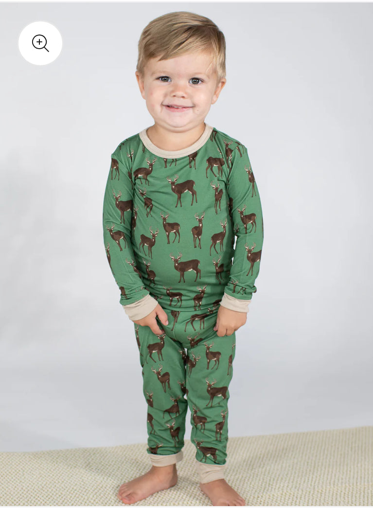 Whitetail Deer 2pc Pajama Set Kids