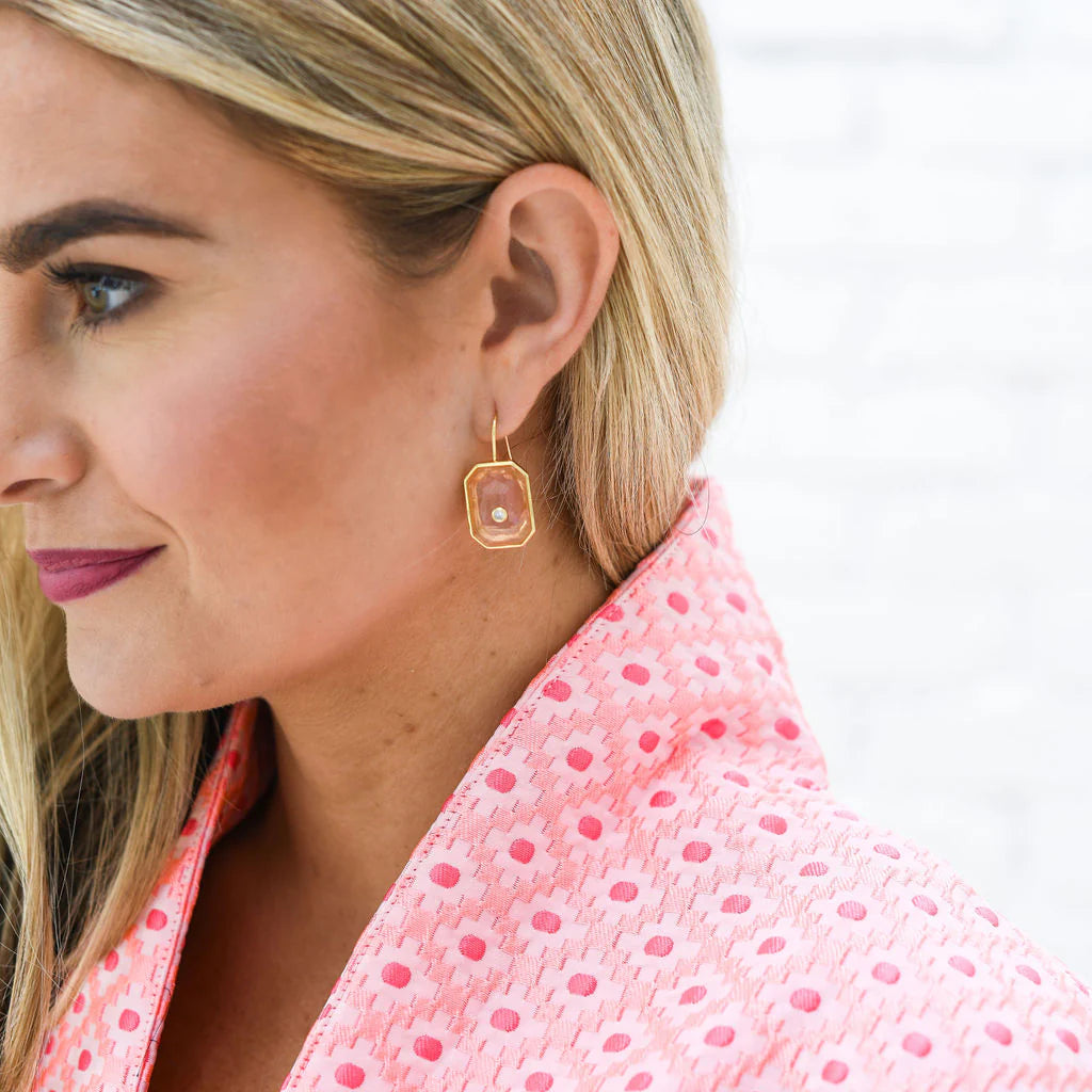 Jackie Jacquard Jacket Coral