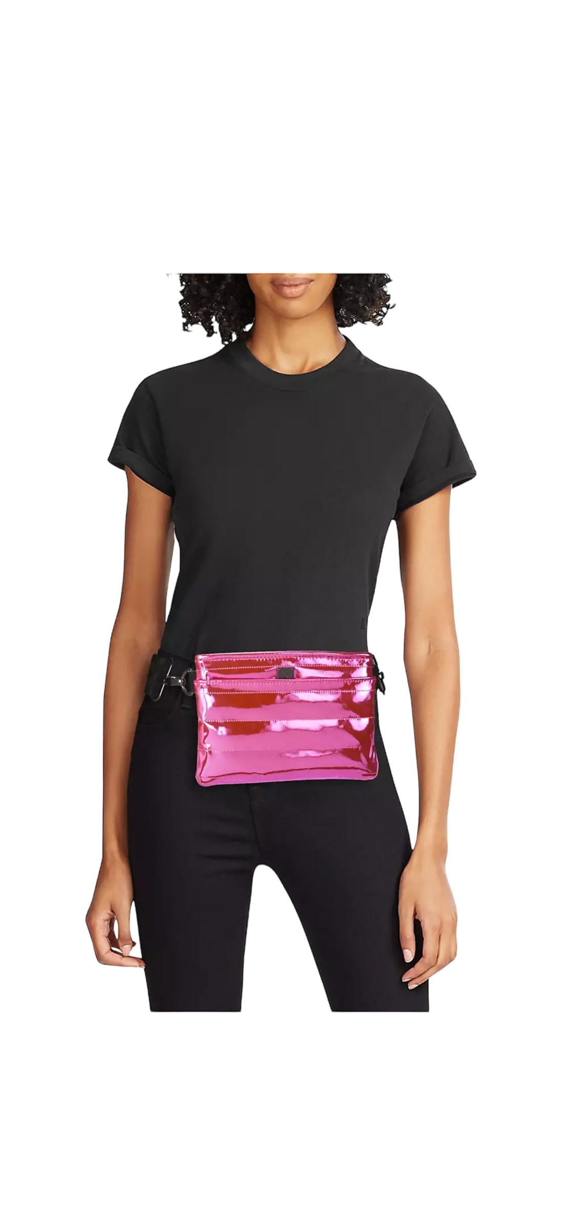 Hot Pink Mirror Crossbody Bum Bag