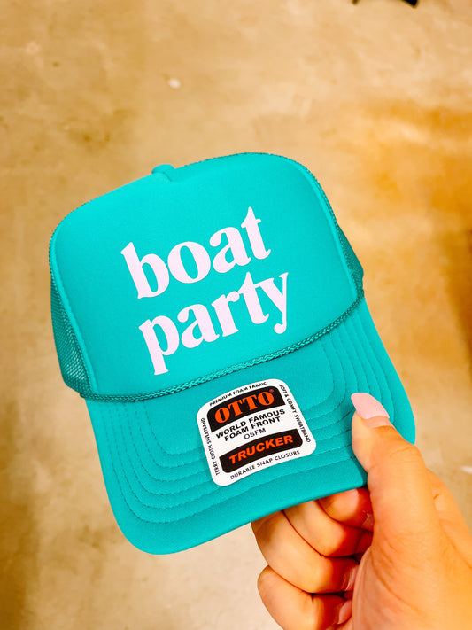 Boat Party Trucker-Green