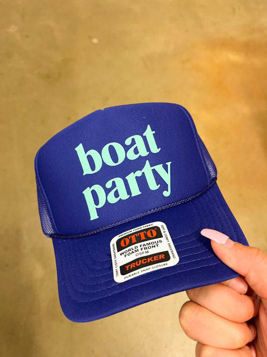 Boat Party Trucker- Purple