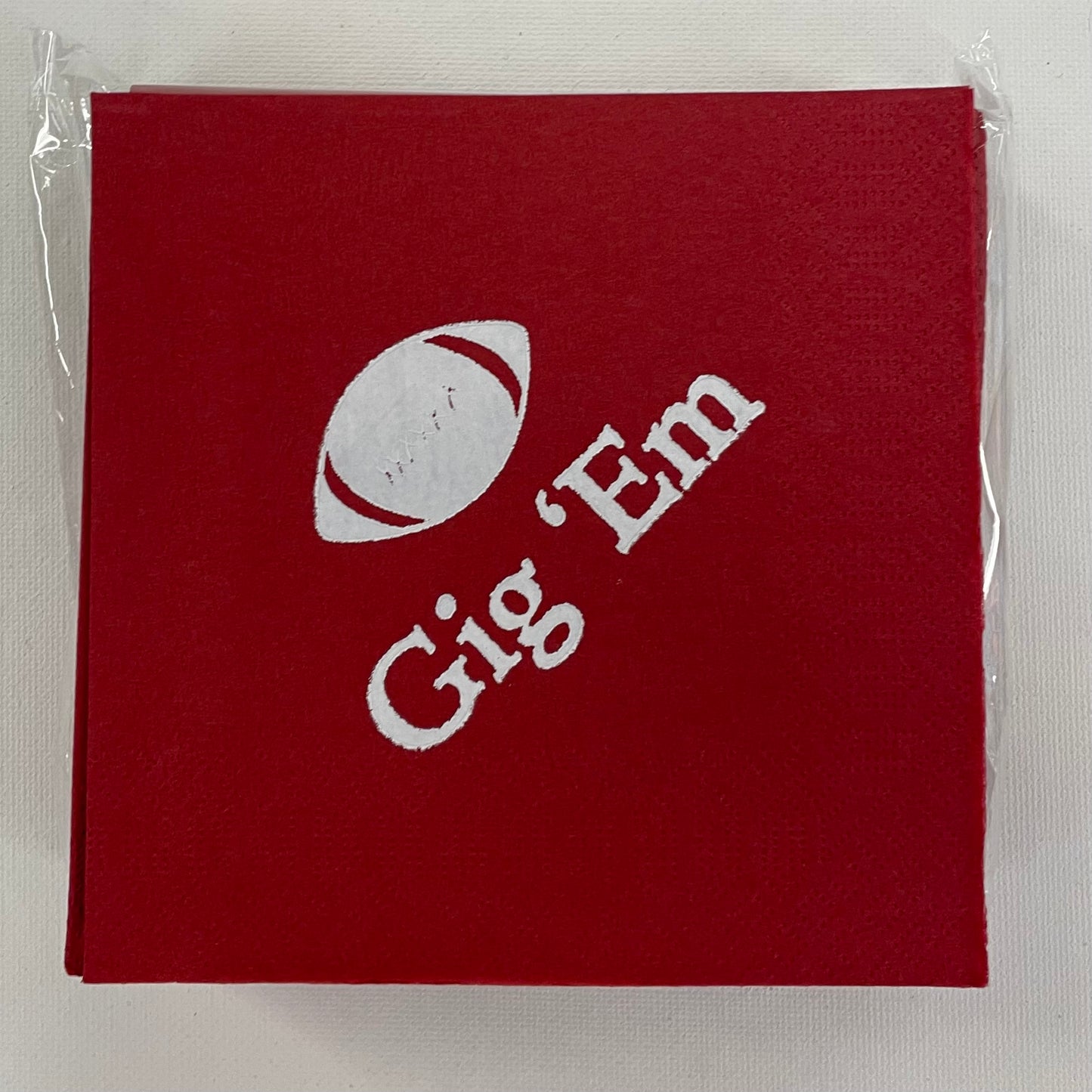 "Gig Em" Cocktail Napkins