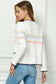 Trimmed Stripe Cardigan
