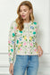 Embroidered Button Cardigan