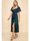 Green Plaid Dress with Detachable Tie