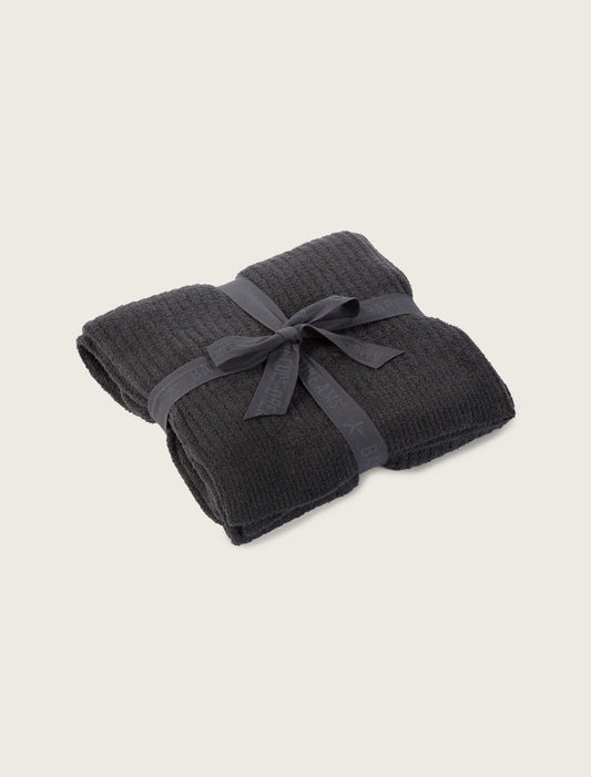 Cozychic Lite Ribbed Throw-Carbon