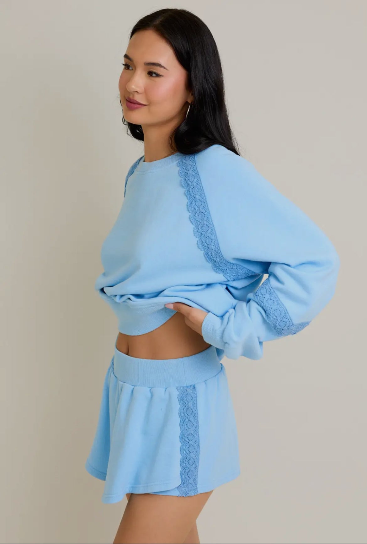 Blue Sweater Set
