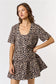 Leopard 2-Way Ruffle Dress