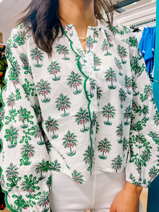 Palm Tree Blouse