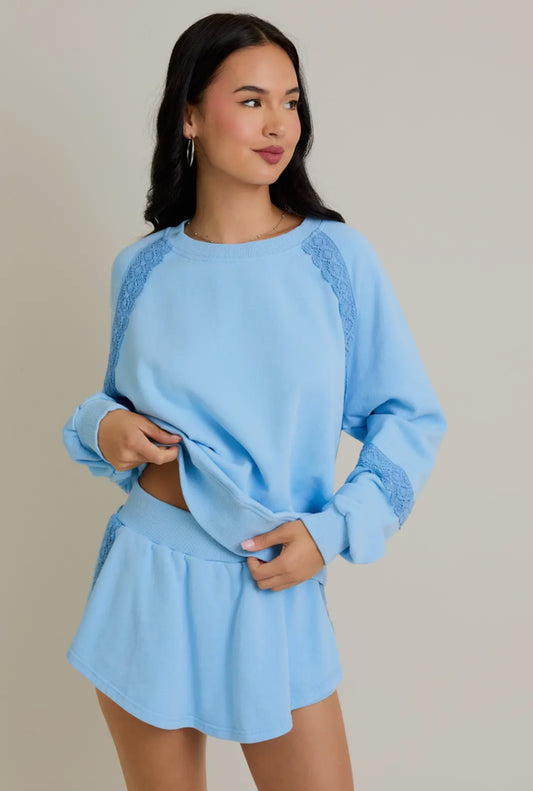 Blue Sweater Set