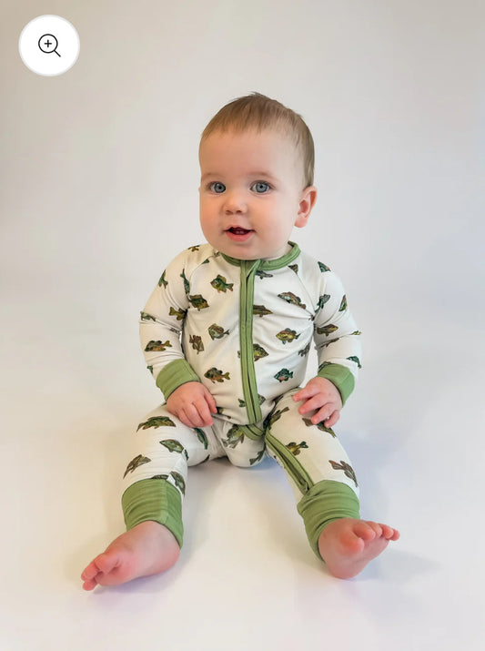 Lake Fish Zip-Up Pajamas Kids