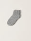 Cozychic Heathered Tennis Socks-Moonbeam