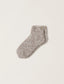 Cozychic Heathered Tennis Socks-Nickel