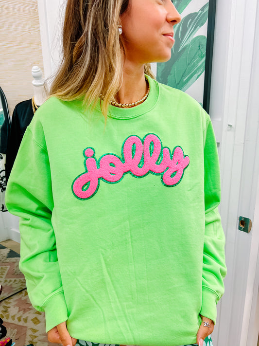 Green Jolly Sweatshirts