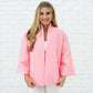 Jackie Jacquard Jacket Coral