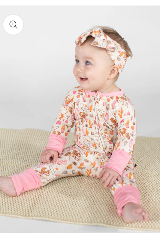 Saddle Up Cowgirl! Zip-Up Pajamas Kids