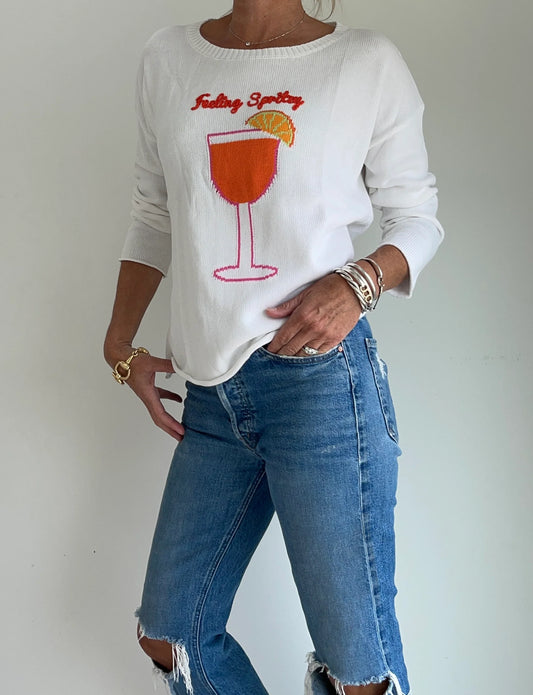 Aperol Spritz Cocktail Womens Sweater