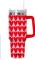 Red Hearts Pattern Drink Tumbler