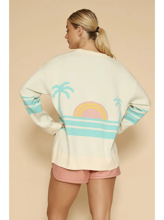 Ocean Sunset Knit Cardigan