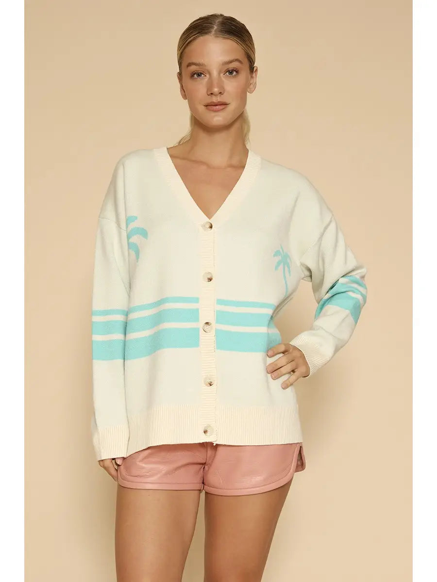 Ocean Sunset Knit Cardigan