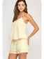 Butter/Tangerine/Pink Short Set