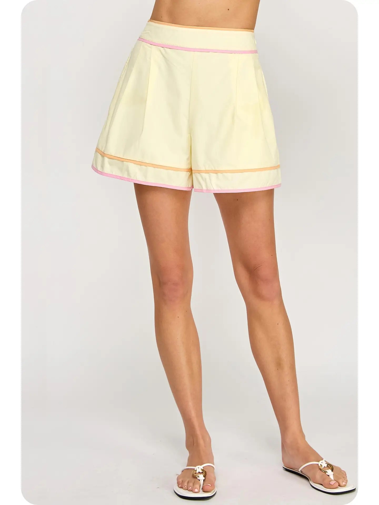 Butter/Tangerine/Pink Short Set