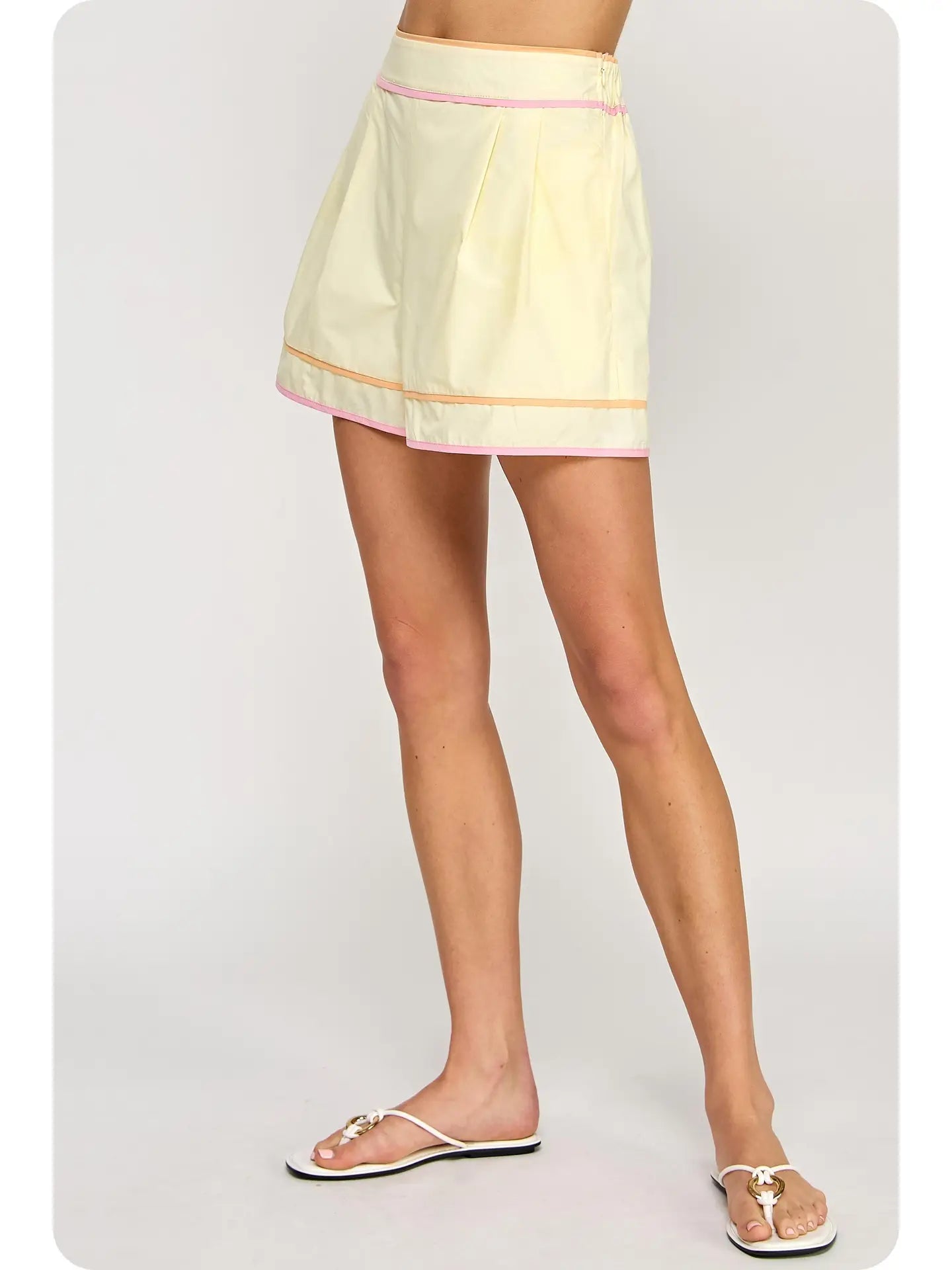 Butter/Tangerine/Pink Short Set