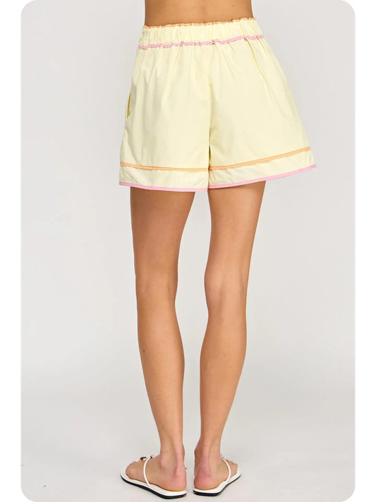 Butter/Tangerine/Pink Short Set