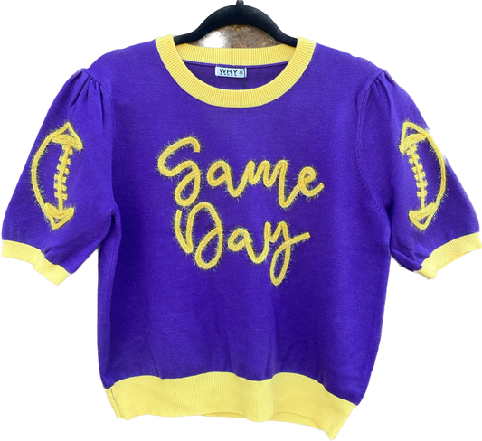 GameDay Purple/Gold Sweater