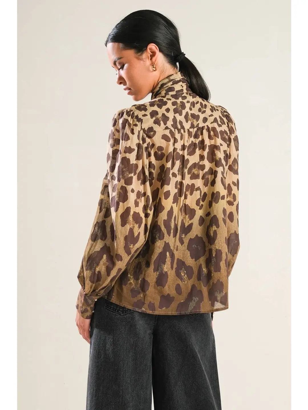 Cheetah Bow Top