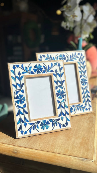 Blue Inlay Frame - 4x6