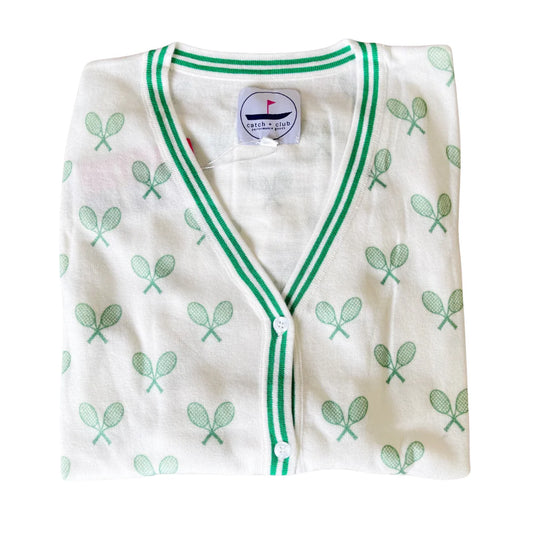 Tennis Cardigan Kelly Green