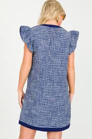 Timeless Tweed Navy Dress