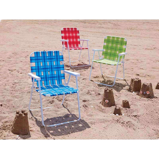 Rio Brands Assorted Folding Web Chair COLOR MAY VARY