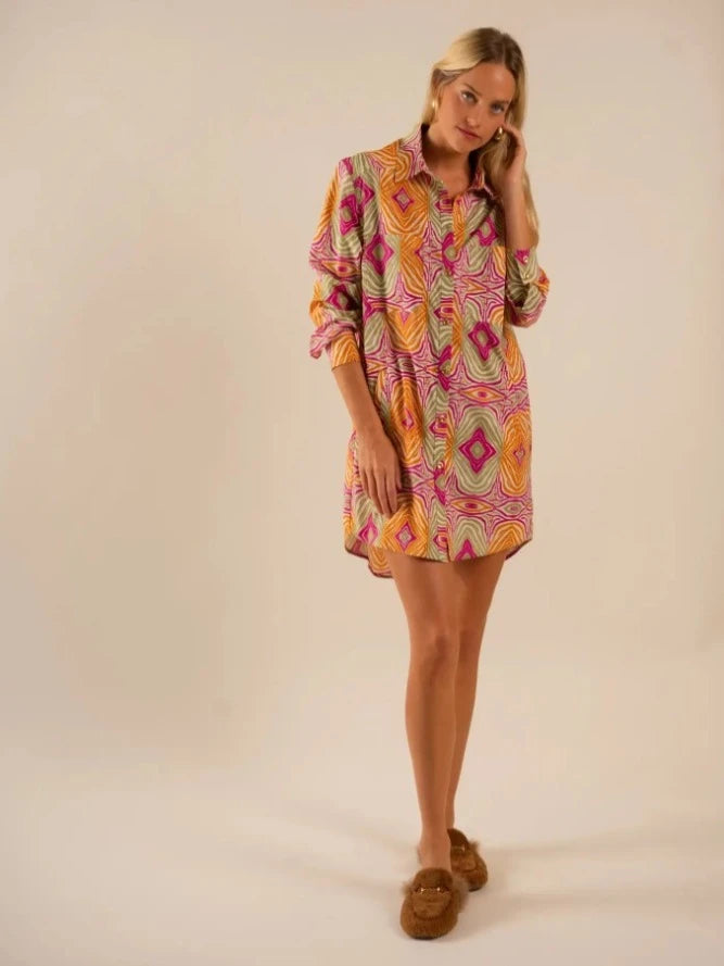 Preslie Poplin Shirt Dress Mesmerized