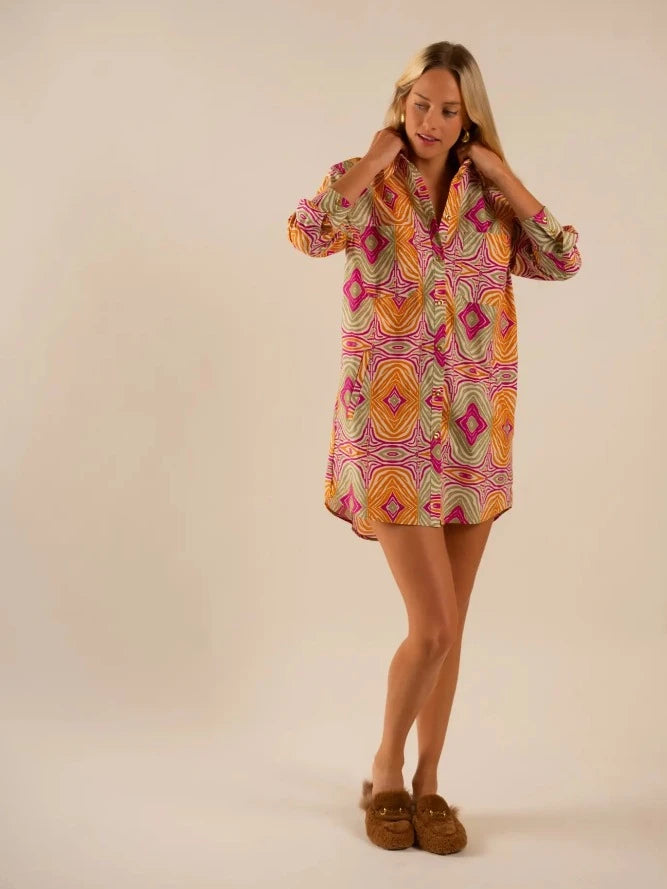 Preslie Poplin Shirt Dress Mesmerized