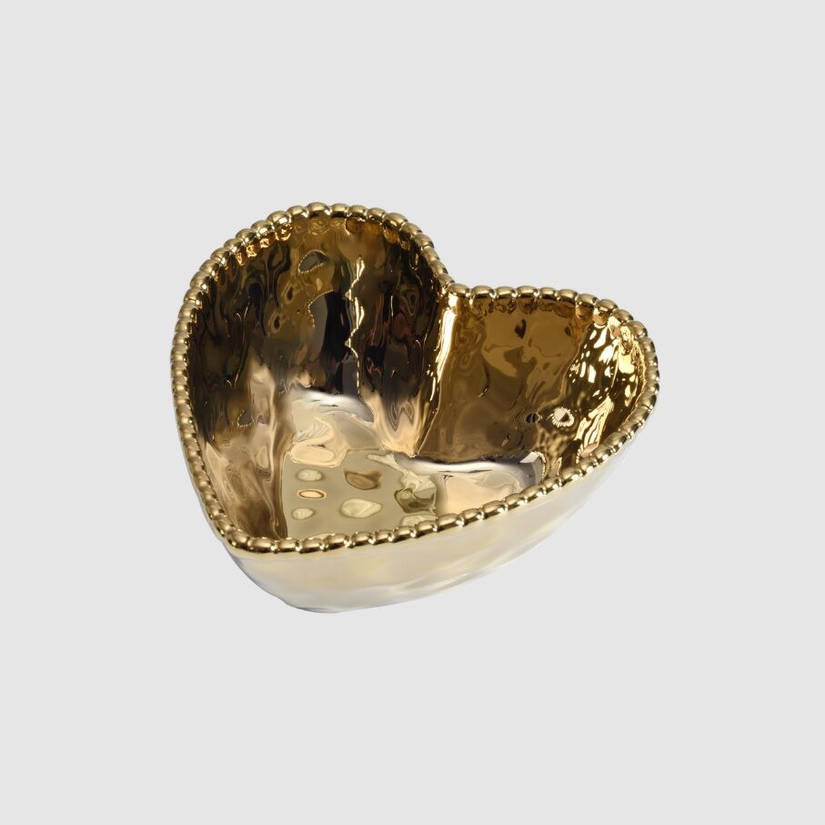 Gold Heart Bowl