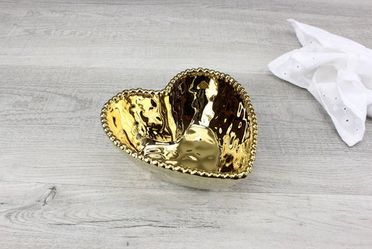 Gold Heart Bowl