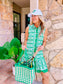 Green Chain Snap Dress