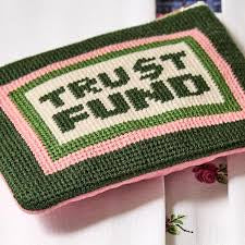 Trust Fund Needlepoint Coin Purse