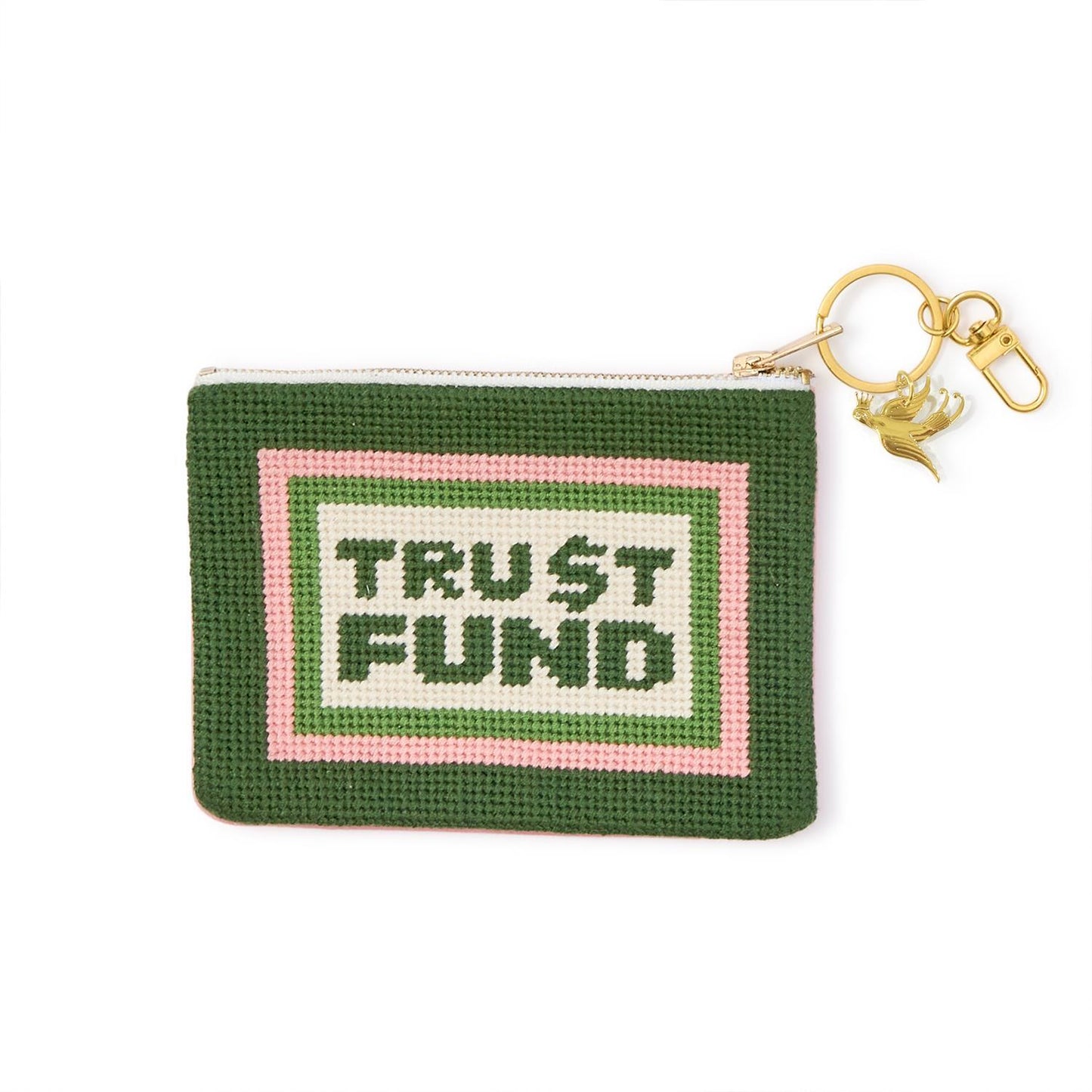 Trust Fund Needlepoint Coin Purse