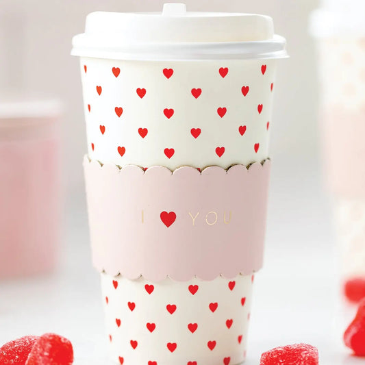 I Heart You To-Go Cups (8 Ct)