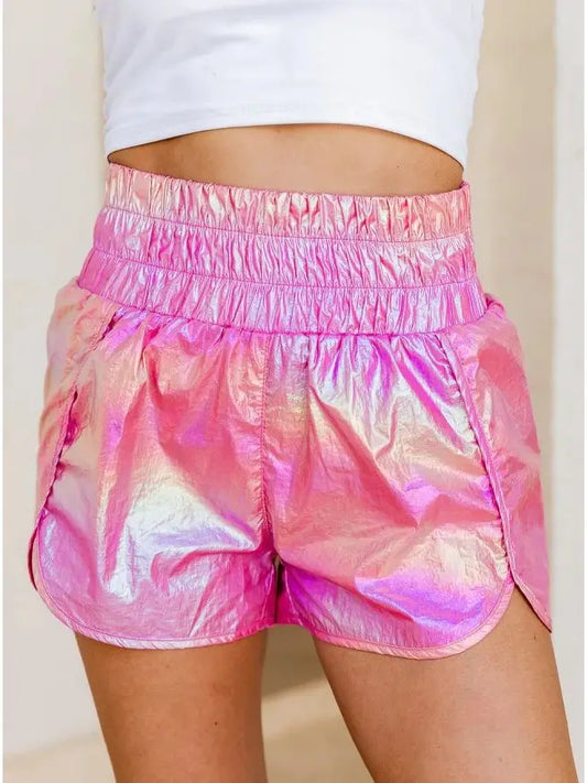 Fashionable High-Waisted Elasticated Shorts