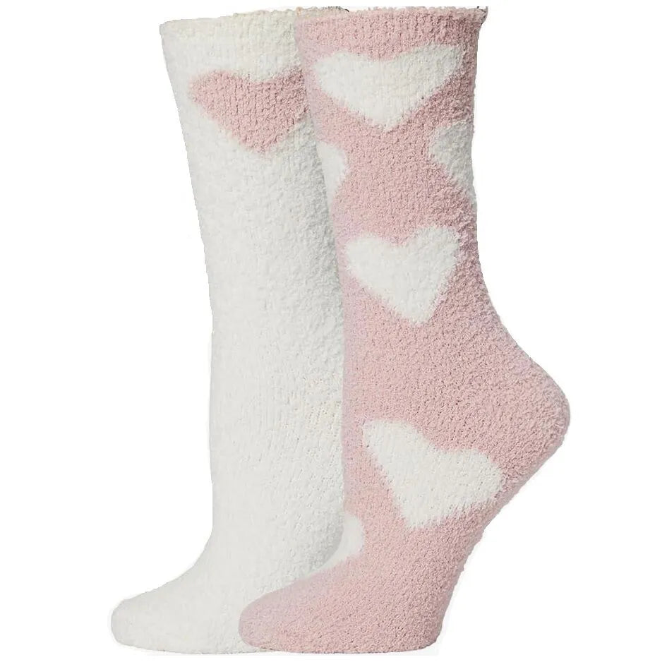 Barefoot Dreams Cozychic Heart Print Sock Set