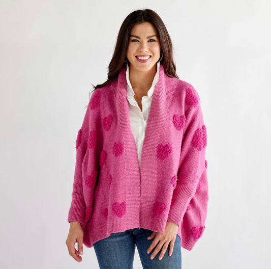 Cape Heart Sweater - Pink