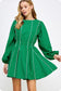 Penelope Vivid Green Mini Dress