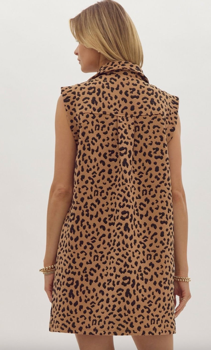 Leopard Print Mini Dress