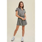 Golf Glam Mesh Romper Charcoal